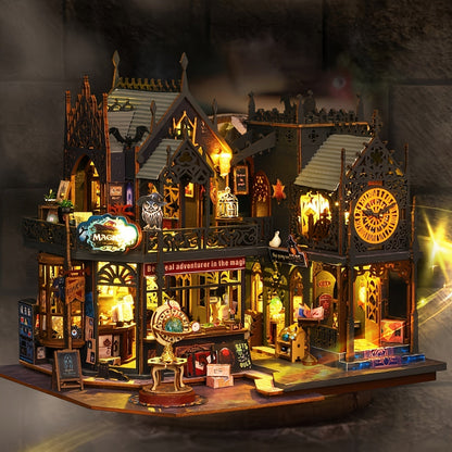 Maison Livre Captivante – Puzzle 3D en Bois avec Éclairage Magique Home & Decoration Electro Paris