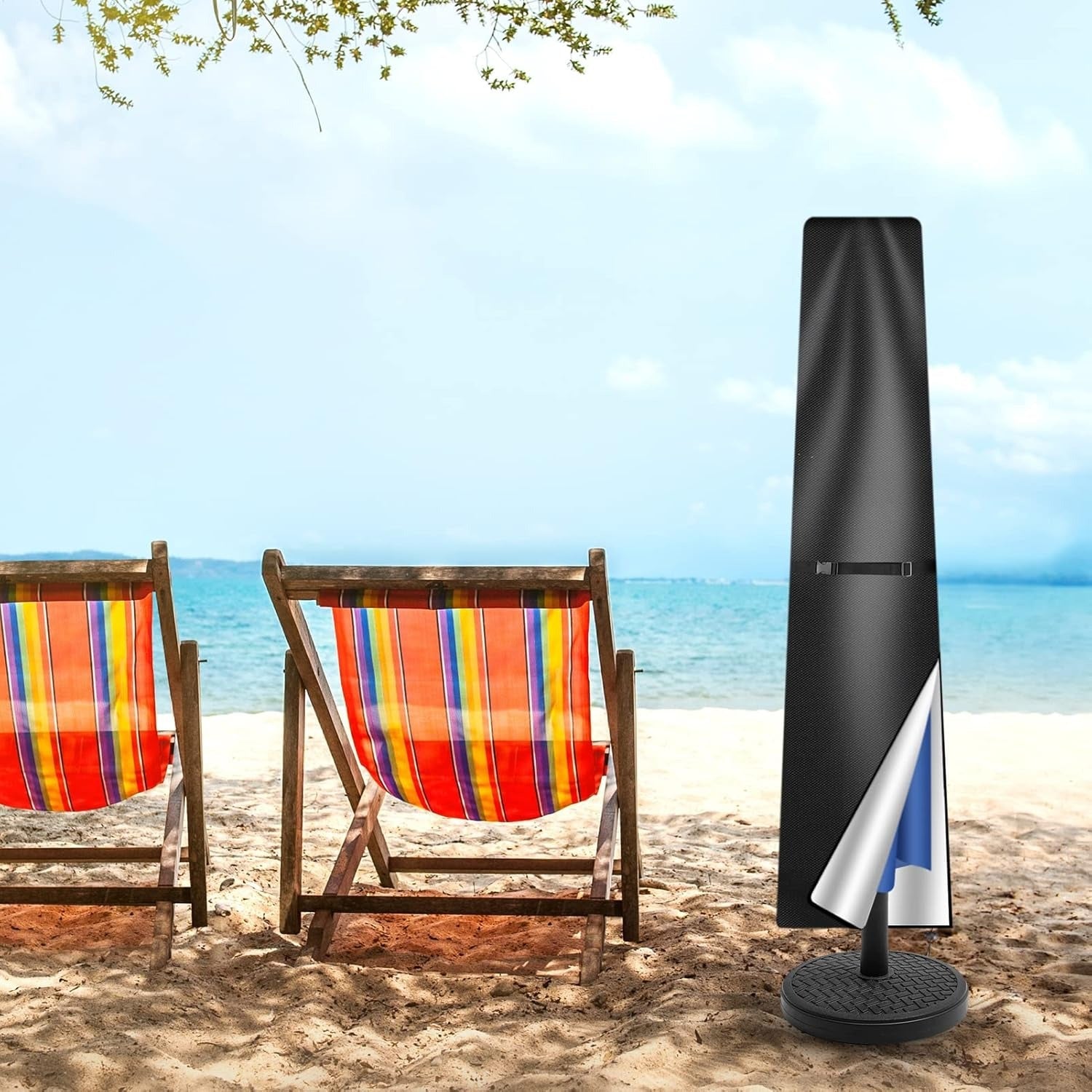 Housse De Parasol Imperméable Pour Jardin Avec Protection Contre Les UV Et Les Intempéries Umbrella cover Electro Paris