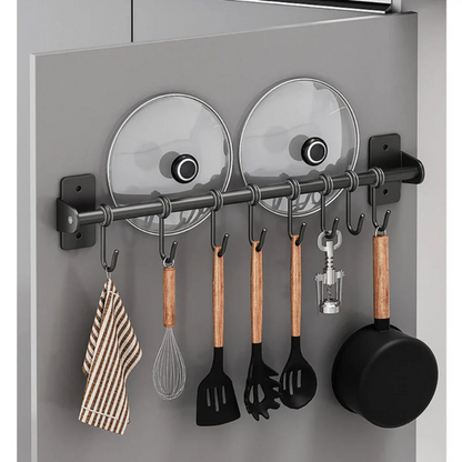 Organisateur De Cuisine Mural Avec Crochets Multiples Pour Gain De Place Et Rangement Efficace Kitchen Accessories Electro Paris