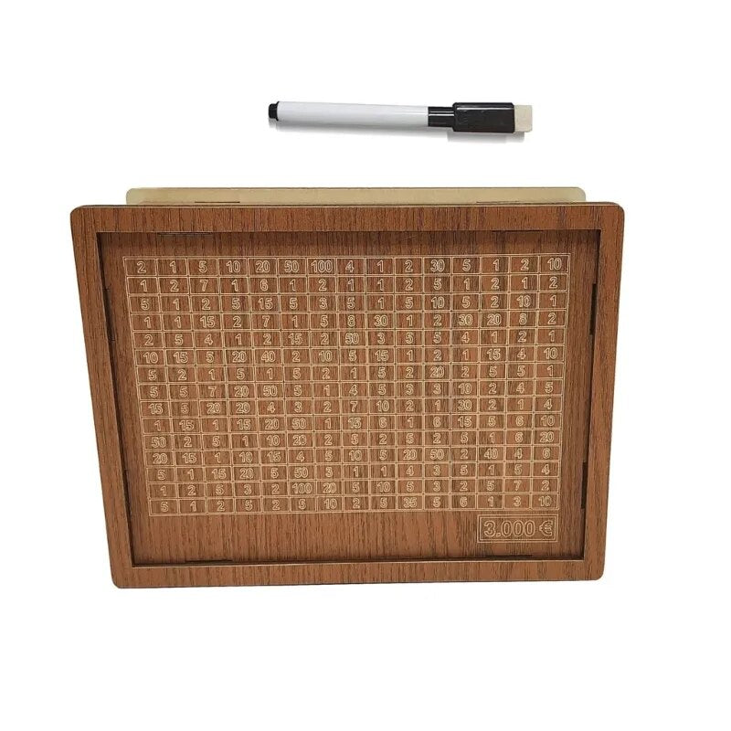 Tirelire en Bois Classique – Solution de Caisse d’Épargne Sécurisée et Décorative DIY Electro Paris 3000€