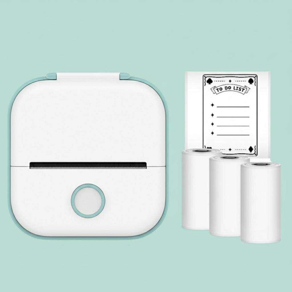 Mini-Imprimante Sans Fil Pour Stickers Avec Impression Thermique Directe Depuis Smartphone Mobile Printer Electro Paris