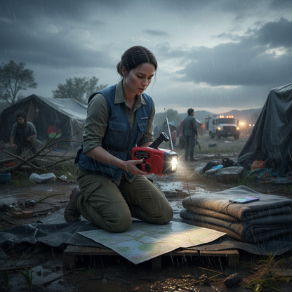 Radio d’Urgence Multifonction avec Manivelle, Panneau Solaire et Powerbank pour Situations Critiques Solar Radio Electro Paris