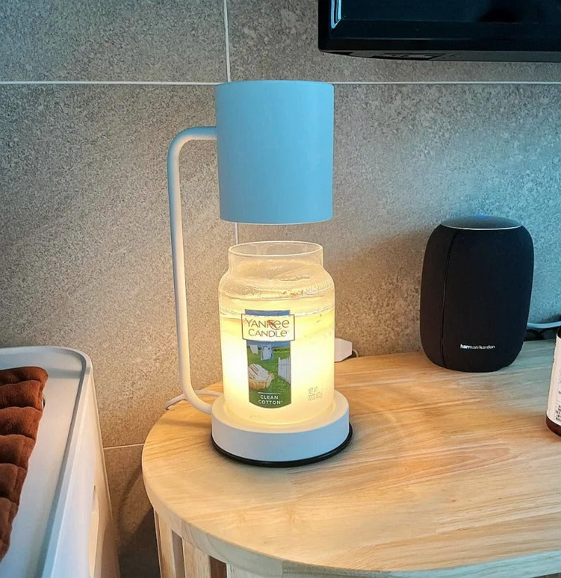 Lampe Chauffe-Bougie Élégante En Verre – Lumière Ambiante Et Chaleur Douce lampe de table Electro Paris