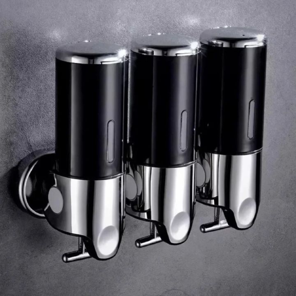 Distributeur de Savon Mural Minimaliste – Ensemble Moderne pour Salle de Bain Soap Dispenser Electro Paris Noir