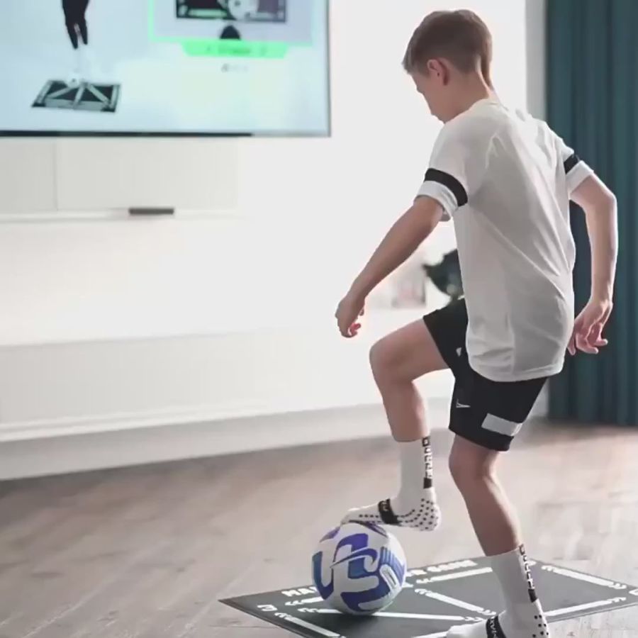 Tapis De Soccer Pro Avec Programme Vidéo Pour Améliorer Les Compétences Football Pro Training Mat Electro Paris