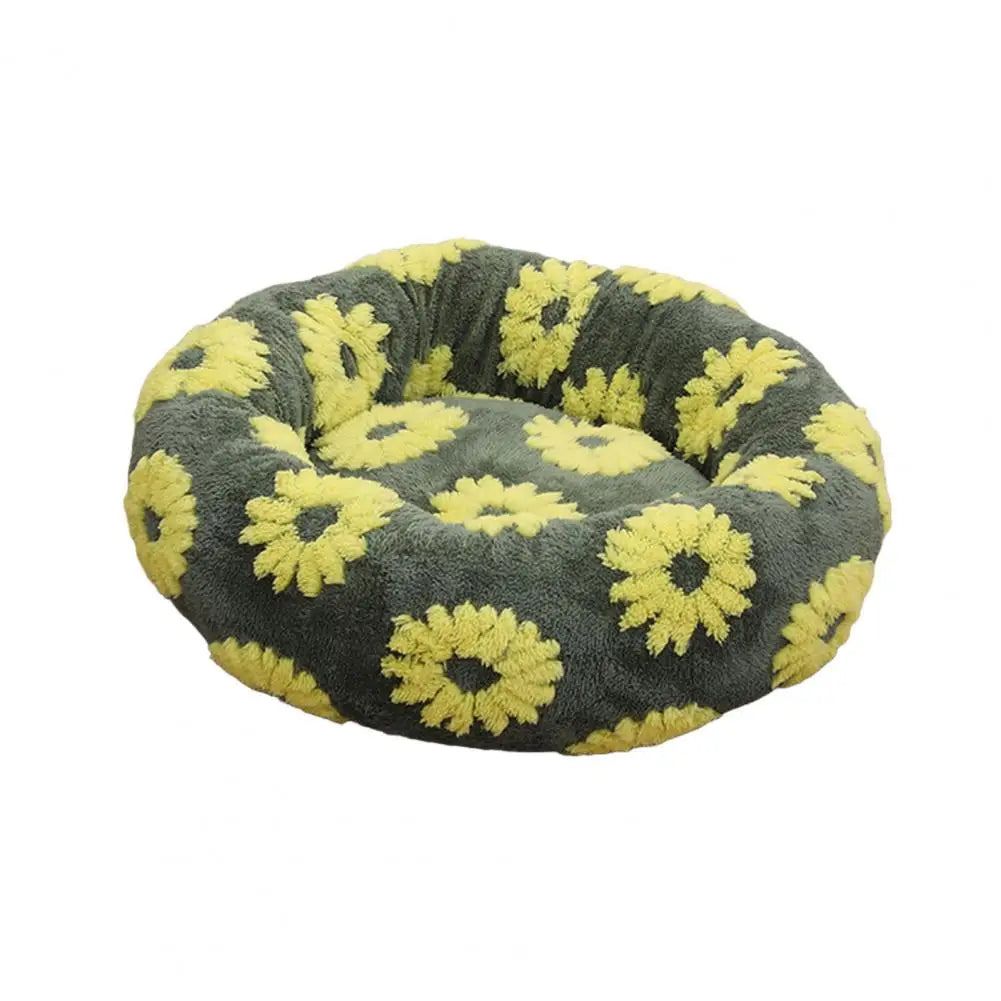 Quality Round Donut Dog Bed – Lit Rond Douillet Pour Chiens Et Chats Pour Détente Ultime Et Confort Apaisant Quality Round Donut Dog Bed Electro Paris Vert foncé S