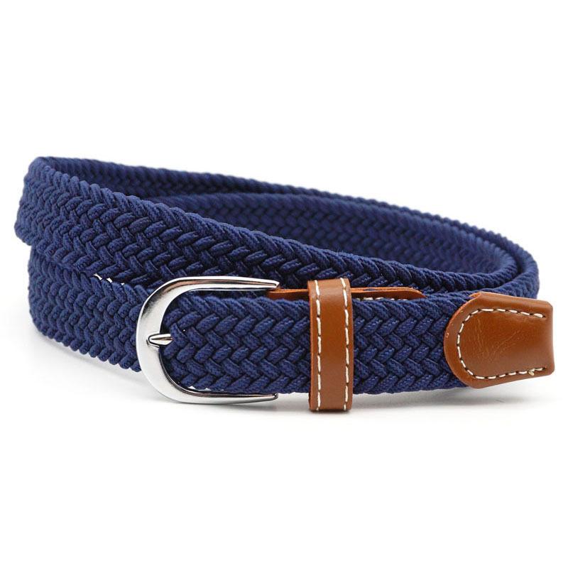 Ceinture Tressée Élastique Ajustable Pour Homme et Femme – Confortable, Flexible Et Élégante Belt Electro Paris Marine Bleu
