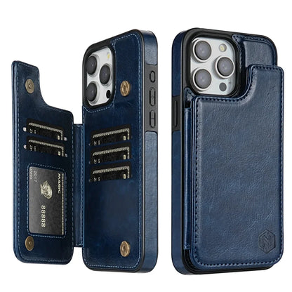 Coque iPhone – Étui en Cuir de Luxe avec Fentes Cartes et Fermeture Magnétique Phone case Electro Paris
