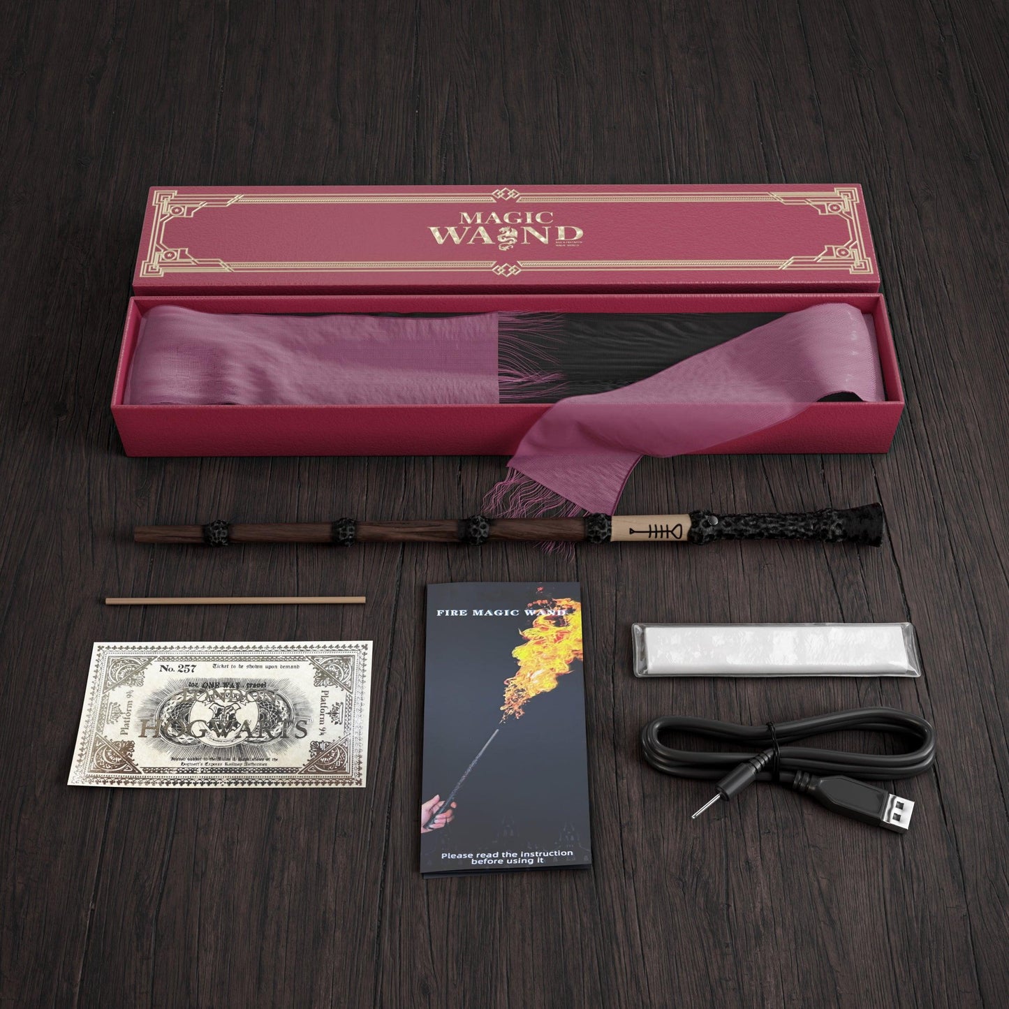 Baguette Magique À Effets De Flammes Pour Cosplay Et Spectacles De Magie Magic wand Electro Paris