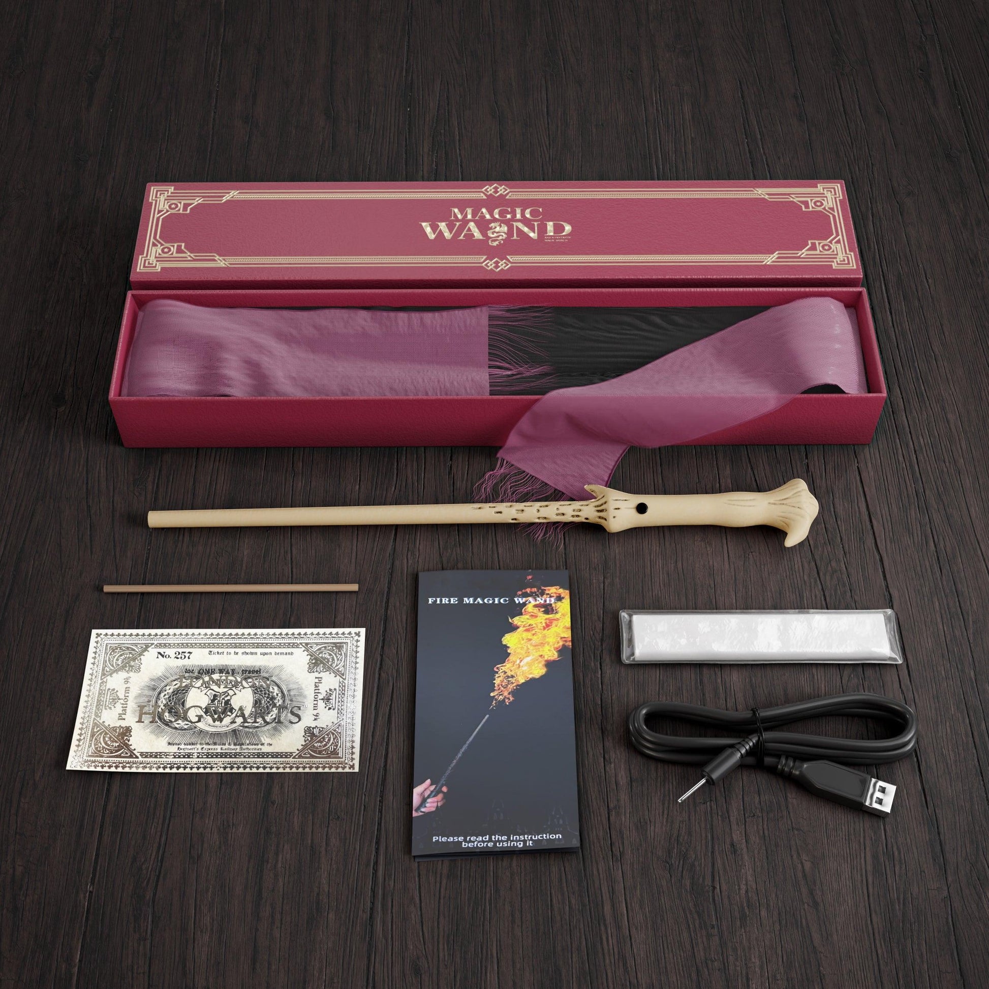 Baguette Magique À Effets De Flammes Pour Cosplay Et Spectacles De Magie Magic wand Electro Paris Voldemort
