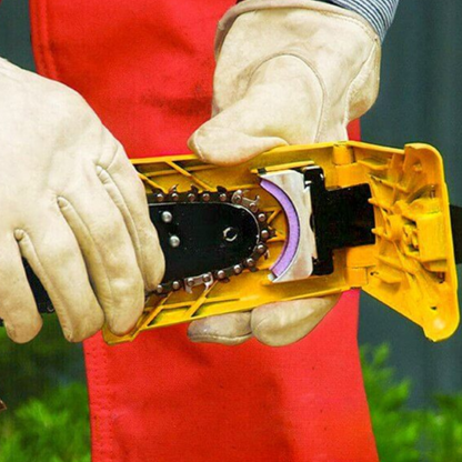 Affûteuse de Chaîne de Tronçonneuse – Outil de Précision pour Lames de Toutes Tronçonneuses Affûteurs de chaîne Electro Paris