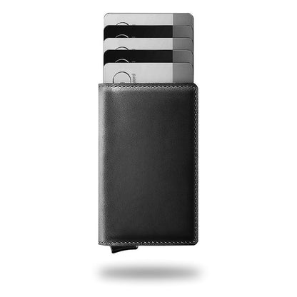 Swallet Portefeuille En Cuir Premium RFID Avec Mécanisme À Bouton Et Grande Capacité Black Friday Deal Wallet Electro Paris