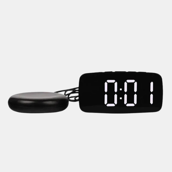 Alarme Vibrante avec Dispositif de Secousse pour Lit Vibrating Alarm Clock Electro Paris noir