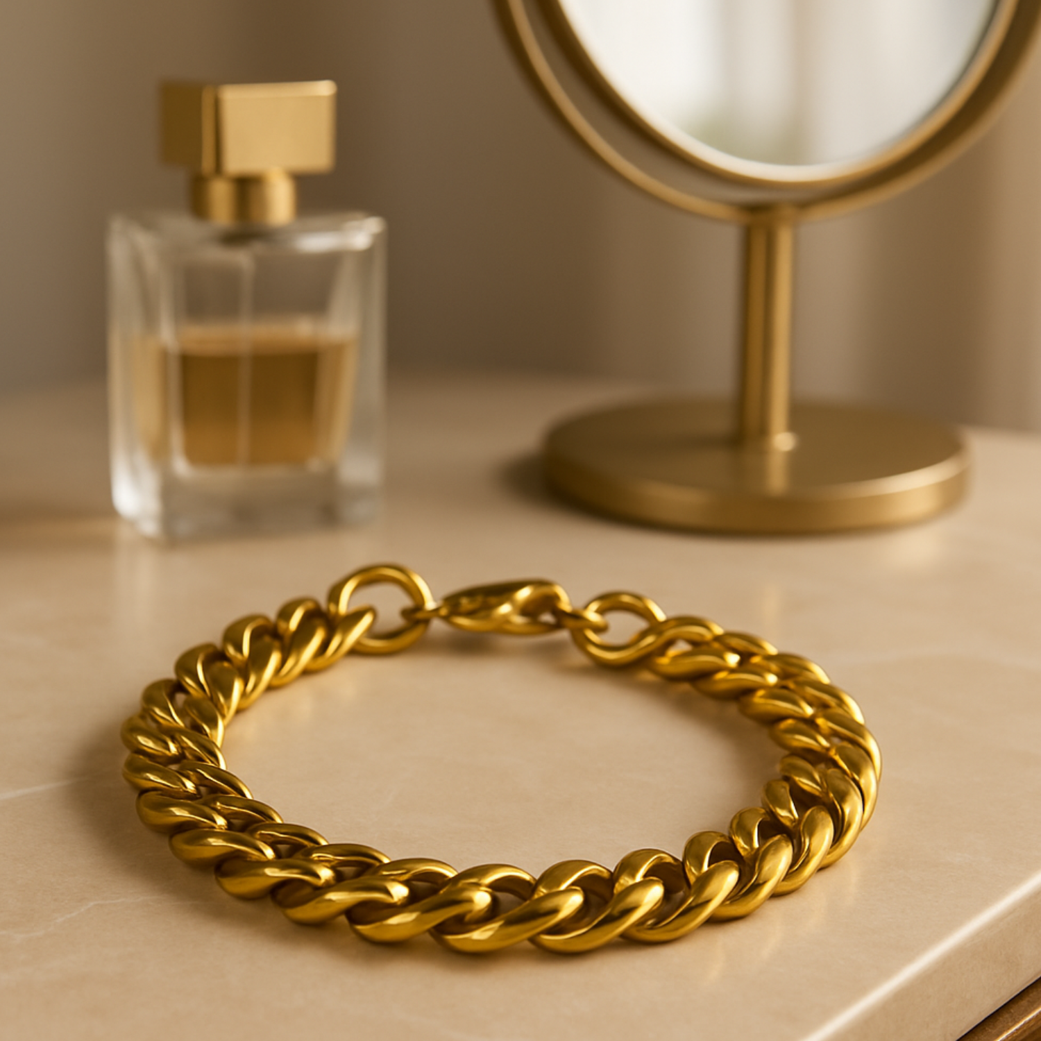 Bracelet à maillons – Bracelet en acier inoxydable pour hommes et femmes avec ajustement réglable Jewelry Bracelet Chain Electro Paris