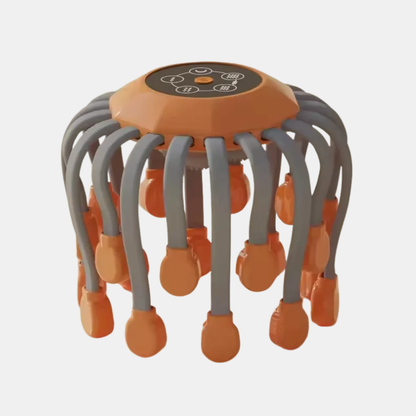 Appareil de Massage du Cuir Chevelu – Relaxation Instantanée, Lumière Rouge et Stimulation Capillaire Webcams Electro Paris Orange