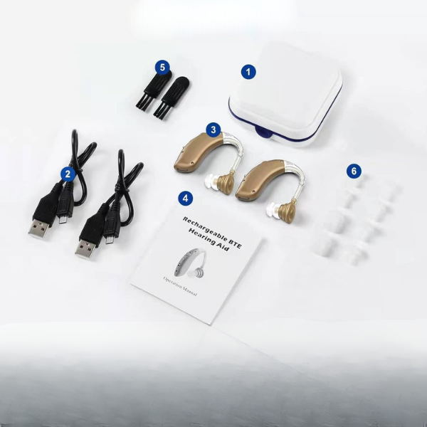 Appareils Auditifs Numériques Rechargeables – Intra-Auriculaires avec Réduction de Bruit Hearing Aids Electro Paris