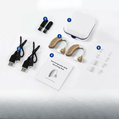 Appareils Auditifs Numériques Rechargeables – Intra-Auriculaires avec Réduction de Bruit Hearing Aids Electro Paris