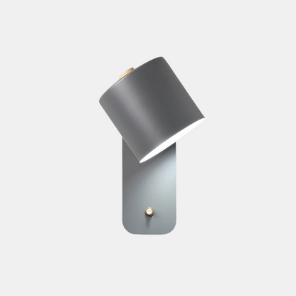 Applique Murale Cylindrique Rotative pour un Éclairage Moderne et Ajustable Éclairage mural Electro Paris Gris Dia 13cm x H 30cm