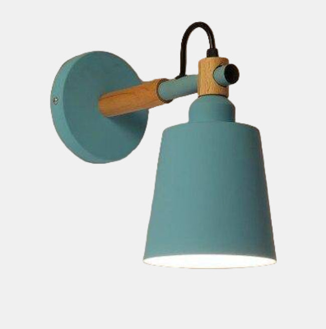 Applique Murale Design LED en Bois et Métal – Éclairage Moderne pour Salon et Chambre Éclairage mural Electro Paris Bleu