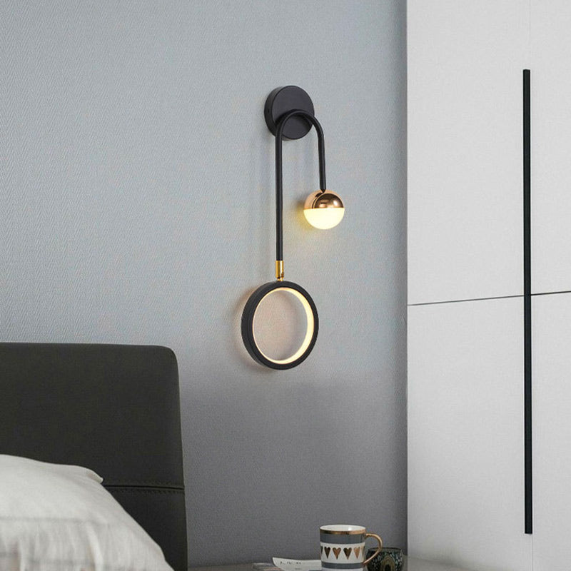 Applique Murale Moderne en Fer Forgé et Aluminium – Éclairage LED Élégant pour Salon ou Chambre Éclairage mural Electro Paris