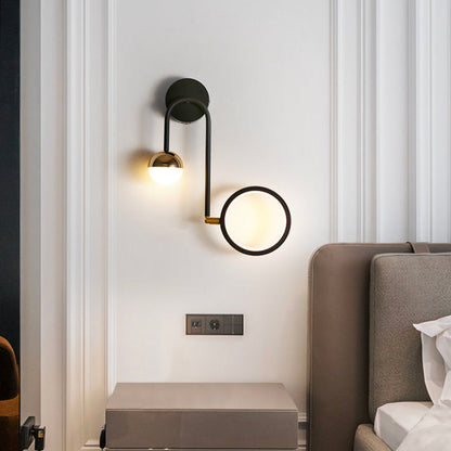 Applique Murale Moderne en Fer Forgé et Aluminium – Éclairage LED Élégant pour Salon ou Chambre Éclairage mural Electro Paris