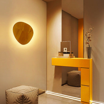 Applique Murale en Bois Naturel – Éclairage LED Contemporain pour Chambre et Salon Appliques murales Electro Paris Ovale 19 cm