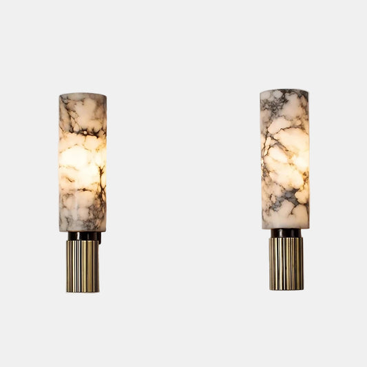 Applique Murale Torche en Marbre – Élégance Moderne en Pierre & Fer Applique en marbre Electro Paris Default