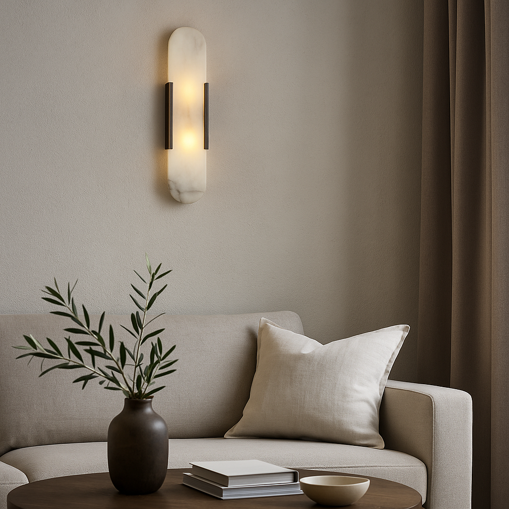 Applique Murale en Marbre Contemporain pour Éclairage Ambiant Wall lamps Electro Paris