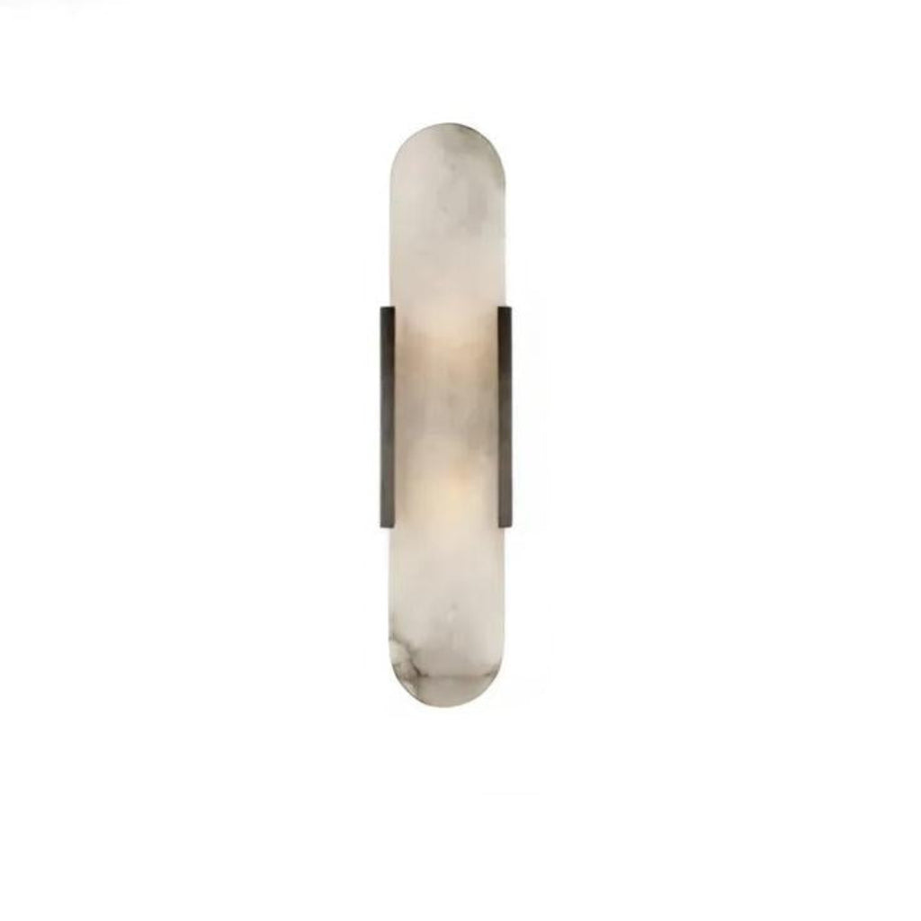 Applique Murale en Marbre Contemporain pour Éclairage Ambiant Wall lamps Electro Paris Noir 50cm