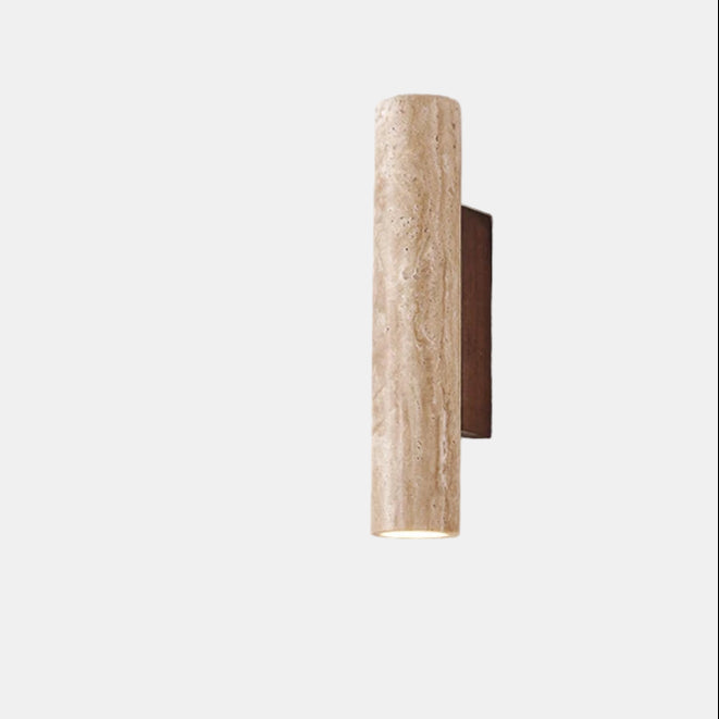 Applique Murale en Travertin Naturel – Élégance Sculpturale avec Lumière LED Chaleureuse Appliques murales Electro Paris Default