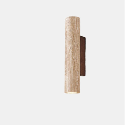 Applique Murale en Travertin Naturel – Élégance Sculpturale avec Lumière LED Chaleureuse Appliques murales Electro Paris Default
