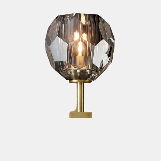 Applique en Verre Fumé – Élégance Mid-Century et Savoir-Faire Moderne Applique en verre Electro Paris Laiton Bruni Laqué