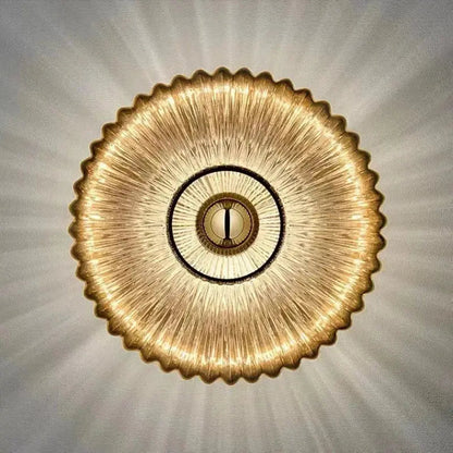 Applique Murale Moderne en Verre Opale – Plafonnier Nordique pour Couloir Éclairage mural Electro Paris