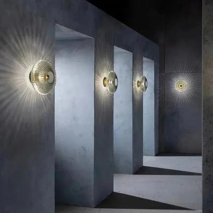 Applique Murale Moderne en Verre Opale – Plafonnier Nordique pour Couloir Éclairage mural Electro Paris