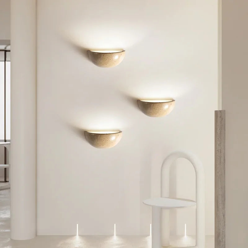 Applique Murale LED Moderne Design en Pierre – Lumière d'Ambiance Irrégulière pour Chambre Éclairage Electro Paris