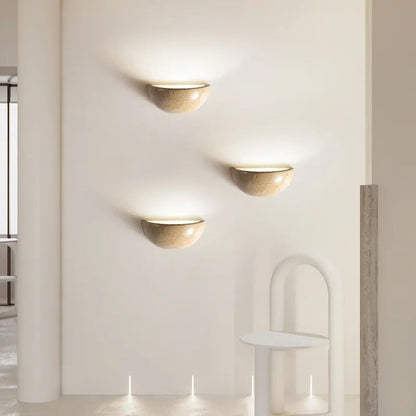 Applique Murale LED Moderne Design en Pierre – Lumière d'Ambiance Irrégulière pour Chambre Éclairage Electro Paris