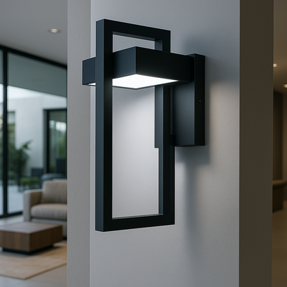 Applique Murale Extérieure LED Moderne et Étanche pour un Éclairage de Façade Élégant Éclairage extérieur Electro Paris Blanc froid H; 35cm B 13cm