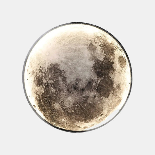 Applique Murale LED Pleine Lune – Éclairage Moderne et Réglable pour Toute la Maison Applique murale Electro Paris Blanc Chaud Sans Télécommande 9.5" (24cm) de diamètre