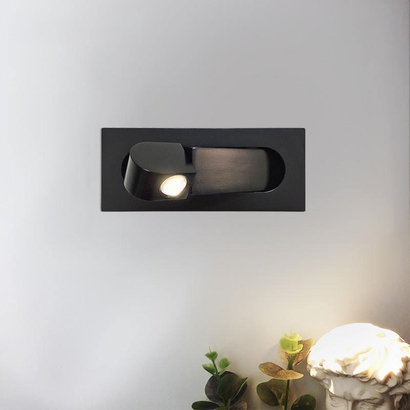 Applique de Lecture LED Orientable avec USB pour un Éclairage Ciblé Éclairage mural Electro Paris Noir Mat L 19cm x L 8cm Lumière Neutre