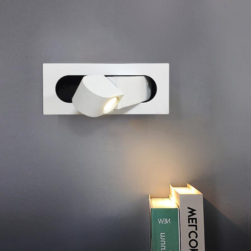 Applique de Lecture LED Orientable avec USB pour un Éclairage Ciblé Éclairage mural Electro Paris Blanc Mat L 19cm x L 8cm Lumière Chaude
