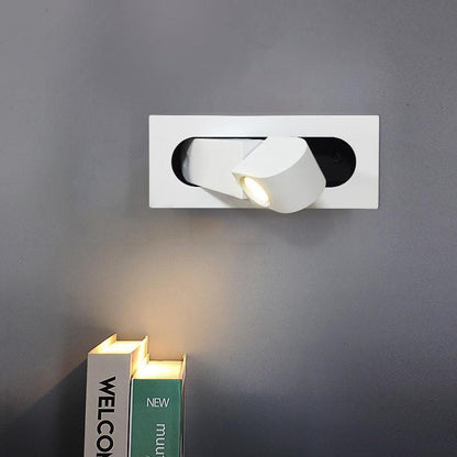 Applique de Lecture LED Orientable avec USB pour un Éclairage Ciblé Éclairage mural Electro Paris Blanc Mat L 19cm x L 8cm Lumière Neutre