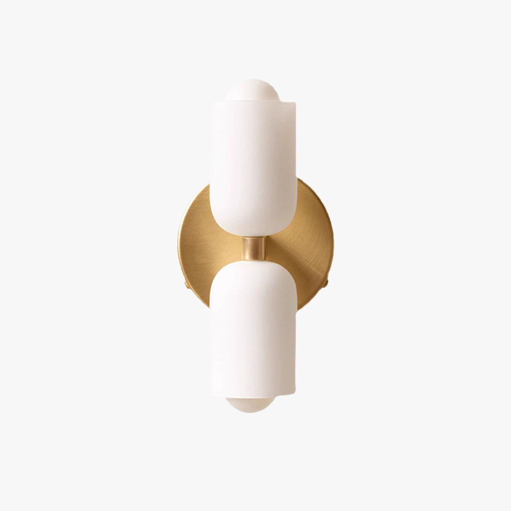 Lampe murale moderne en verre à LED pour chambres à coucher et espaces de vie Applique murale Electro Paris Or