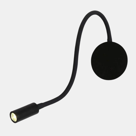 Applique Murale LED Orientable Contempo – Éclairage Moderne pour Chambre et Salon Éclairage mural Electro Paris Noir Froide