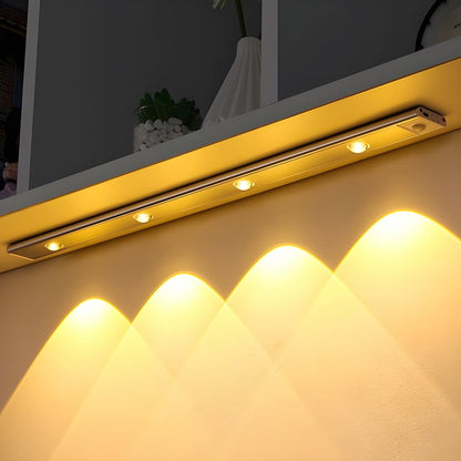 Barre Lumineuse LED Sans Fil à Détecteur de Mouvement avec Support Magnétique pour Éclairage Automatique Éclairage Electro Paris Noir 20cm