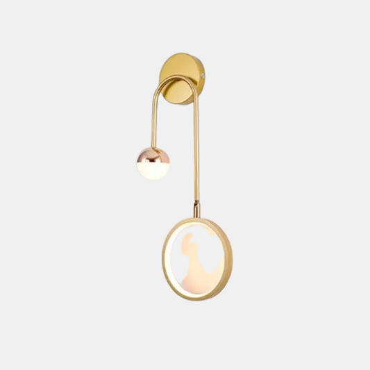 Applique Murale Moderne en Fer Forgé et Aluminium – Éclairage LED Élégant pour Salon ou Chambre Éclairage mural Electro Paris Or Droite Blanc Doux