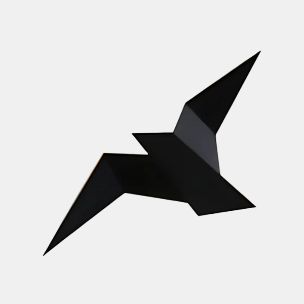 Applique Murale Origami Moderne – Luminaire LED en Forme d'Oiseau pour Couloir et Chambre Éclairage Electro Paris Noir