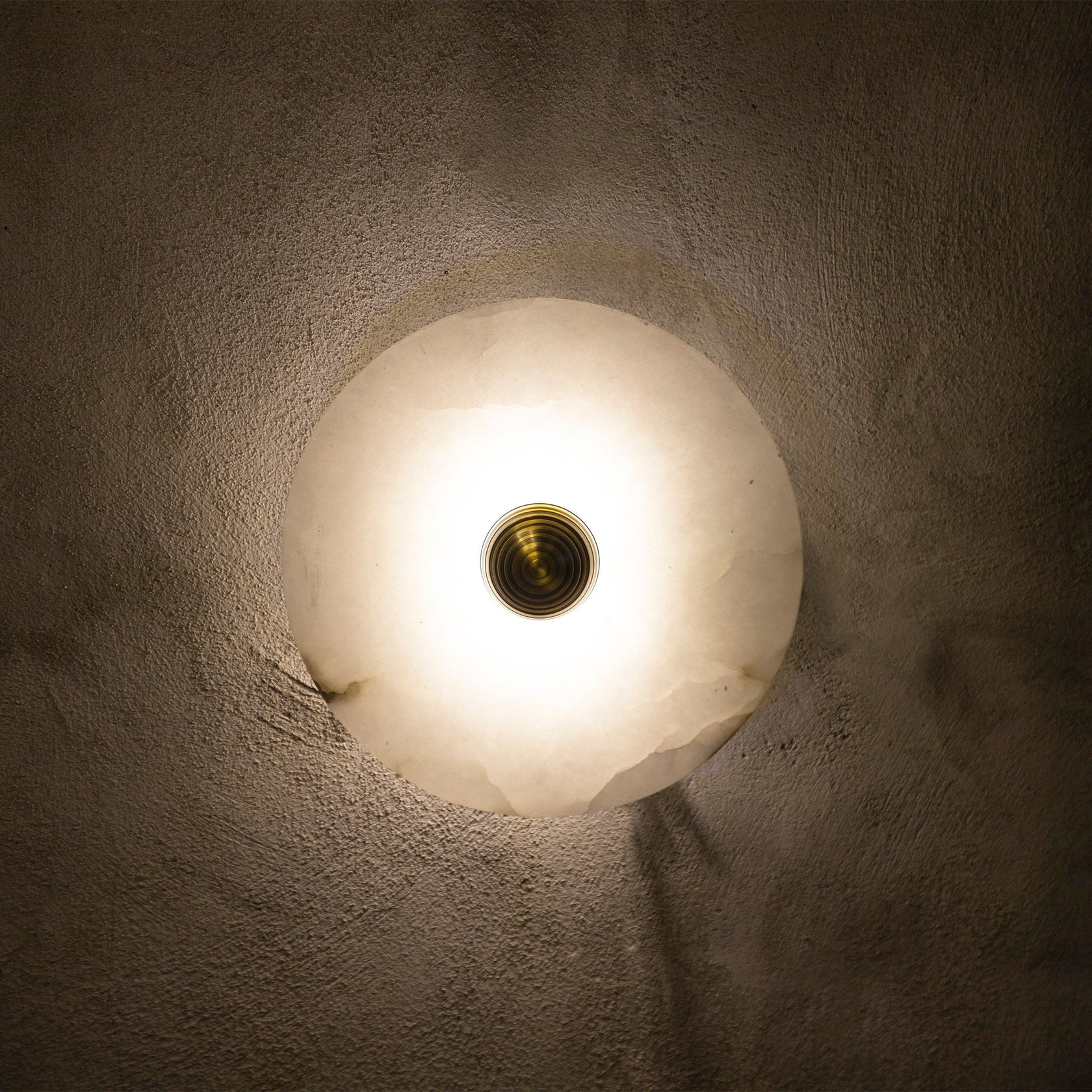 Applique Murale Ronde en Marbre Naturel à LED pour un Éclairage d'Ambiance Chaleureux Éclairage mural Electro Paris