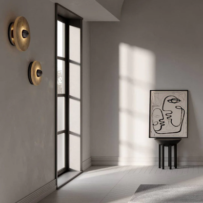 Applique Murale Ronde en Marbre Naturel à LED pour un Éclairage d'Ambiance Chaleureux Éclairage mural Electro Paris