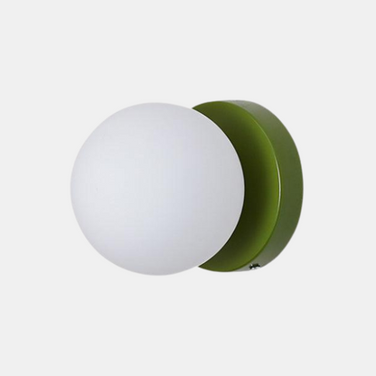 Applique Murale Sculpturale en Forme de Nuage pour un Éclairage Onirique Éclairage mural Electro Paris Vert Ø 4.7″ x H 4.7″ / Dia 12cm x H 12cm