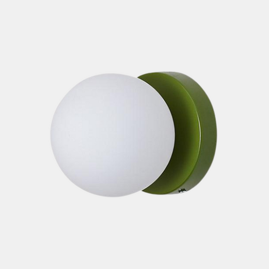 Applique Murale Sculpturale en Forme de Nuage pour un Éclairage Onirique Éclairage mural Electro Paris Vert Ø 4.7″ x H 4.7″ / Dia 12cm x H 12cm